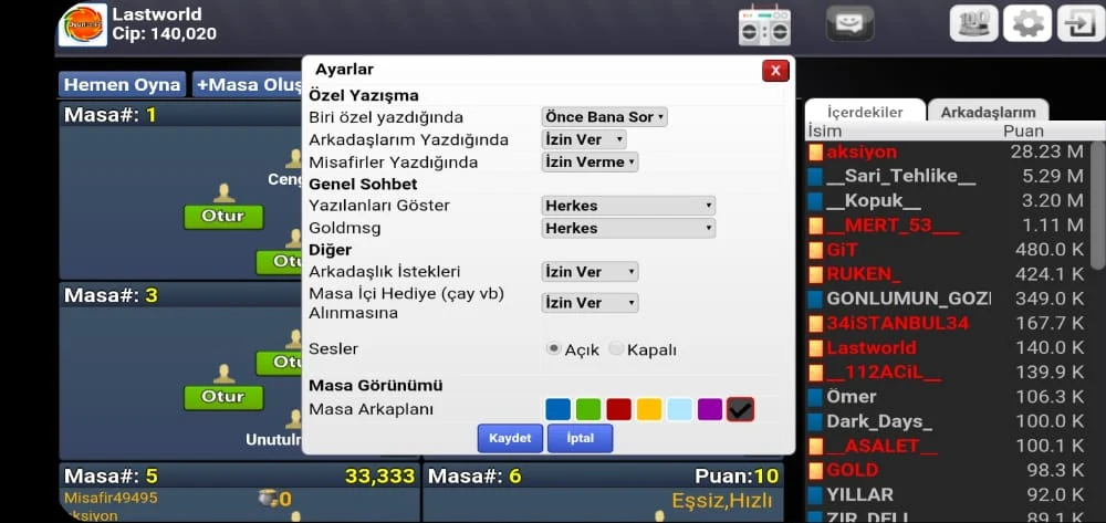 Okey Lite screenshot