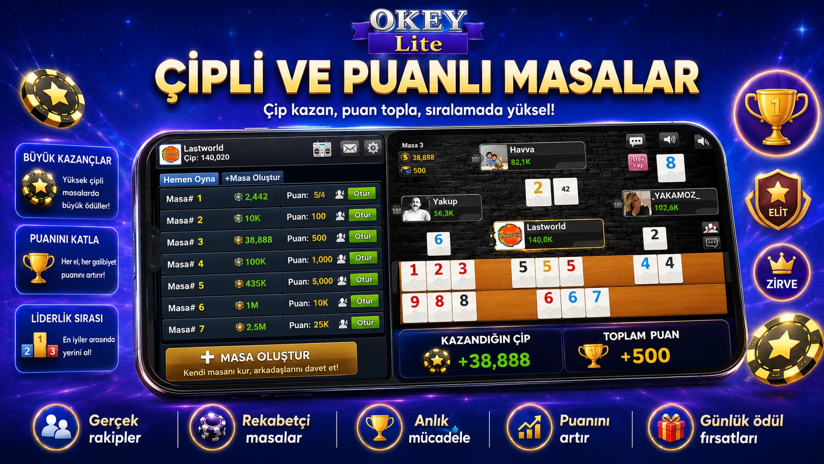 Okey Lite screenshot