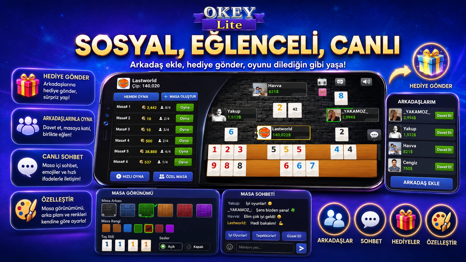 Okey Lite screenshot