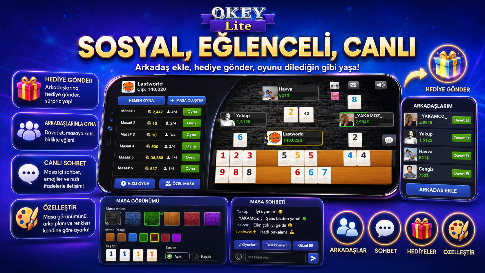 Okey Lite screenshot